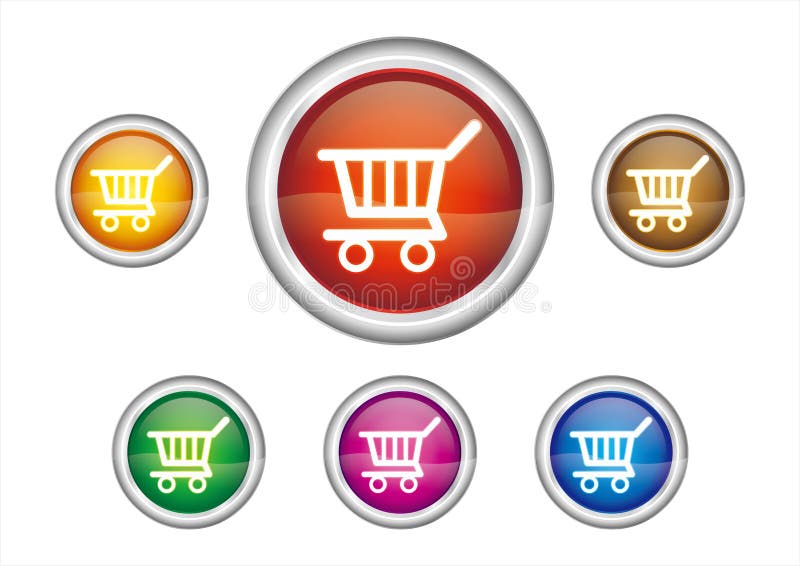 Button icon vector illustration