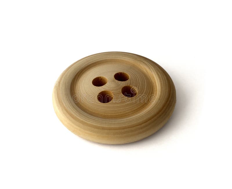 Light button with four holes for sewing to clothes as a clasp. Button clasp stock images, royalty-free photos and pictures