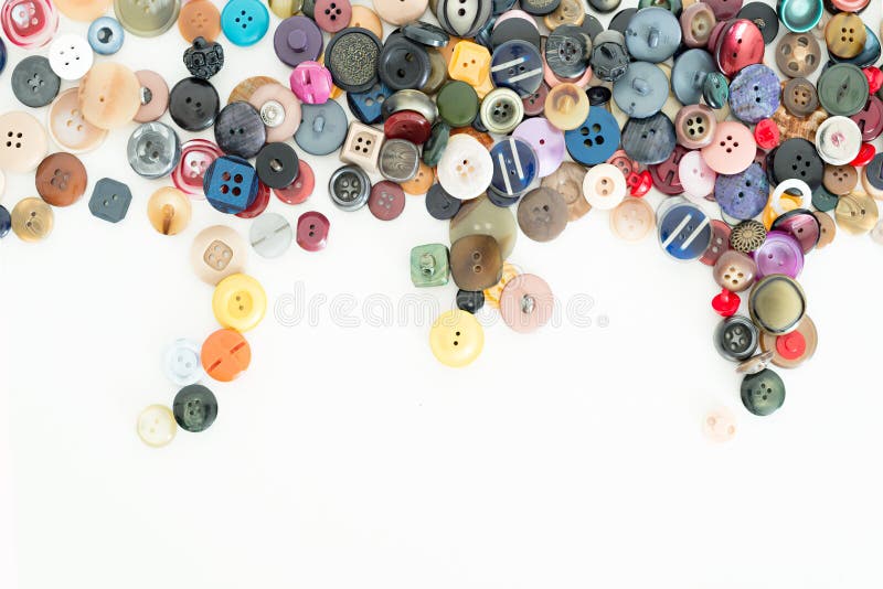 Detail of some buttons for clothes