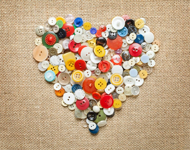 Buttons heart. Valentine s Day