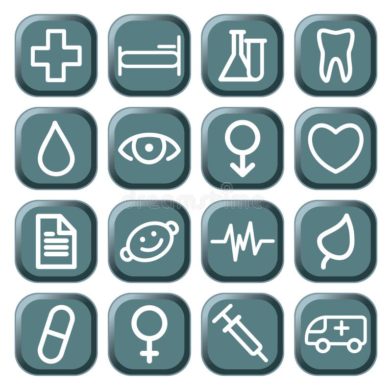 Medical symbols stock vector. Illustration of pill, health 44348862