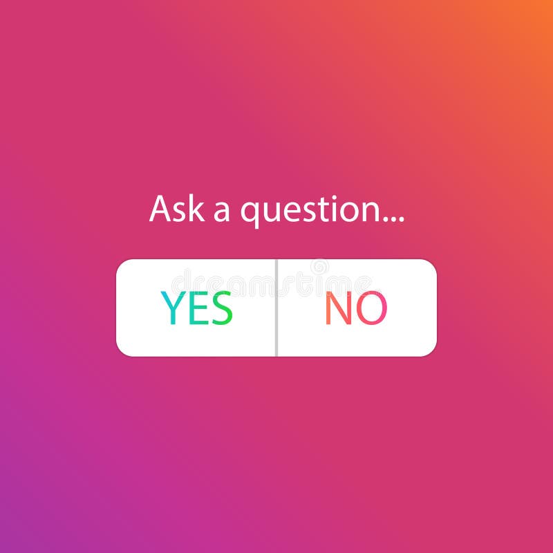 Buttons for Social Media. Yes or No Icon. Template a Poll Social Media ...