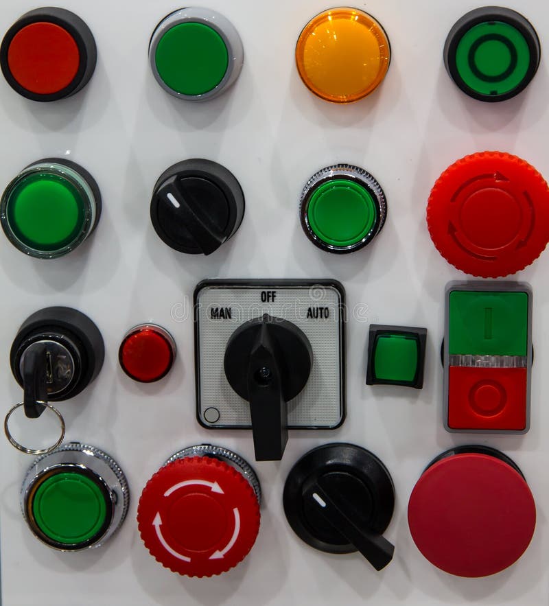 Buttons StartStop panel stock photo. Image of emergency 95260246