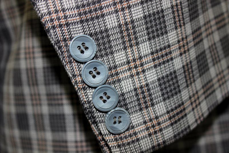 Closeup of buttons on a business suit coat. Button clasp stock images, royalty-free photos and pictures