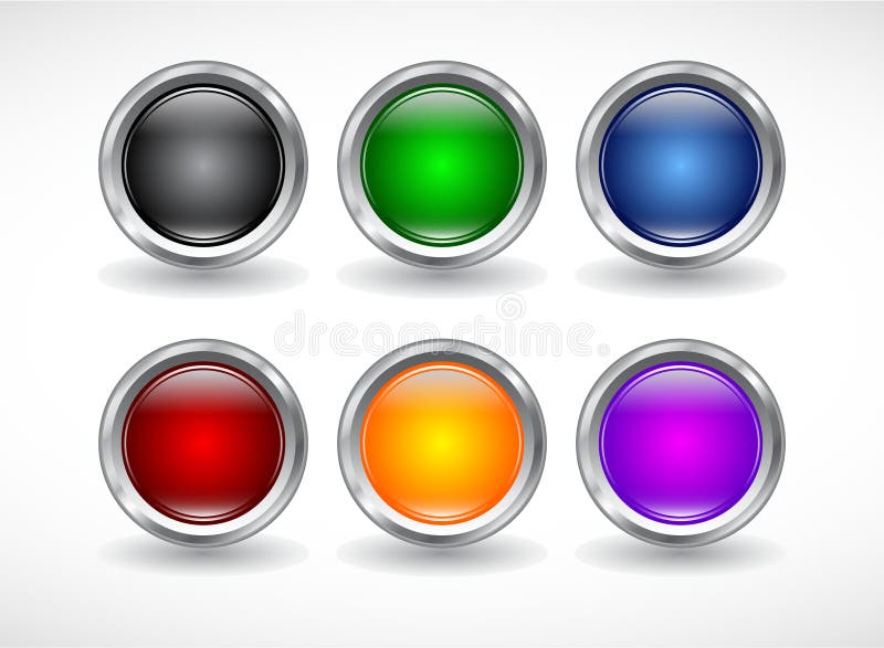 Buttons for web. Vector.