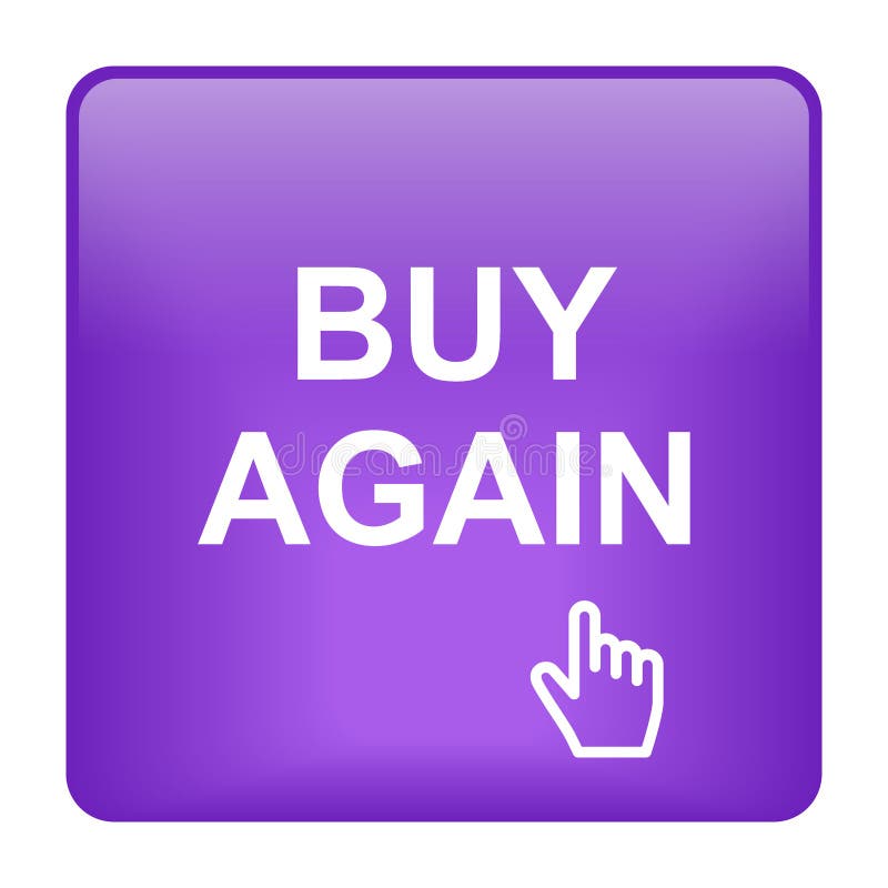 Buy again icon web button stock illustration. Illustration of fresh -  272731590