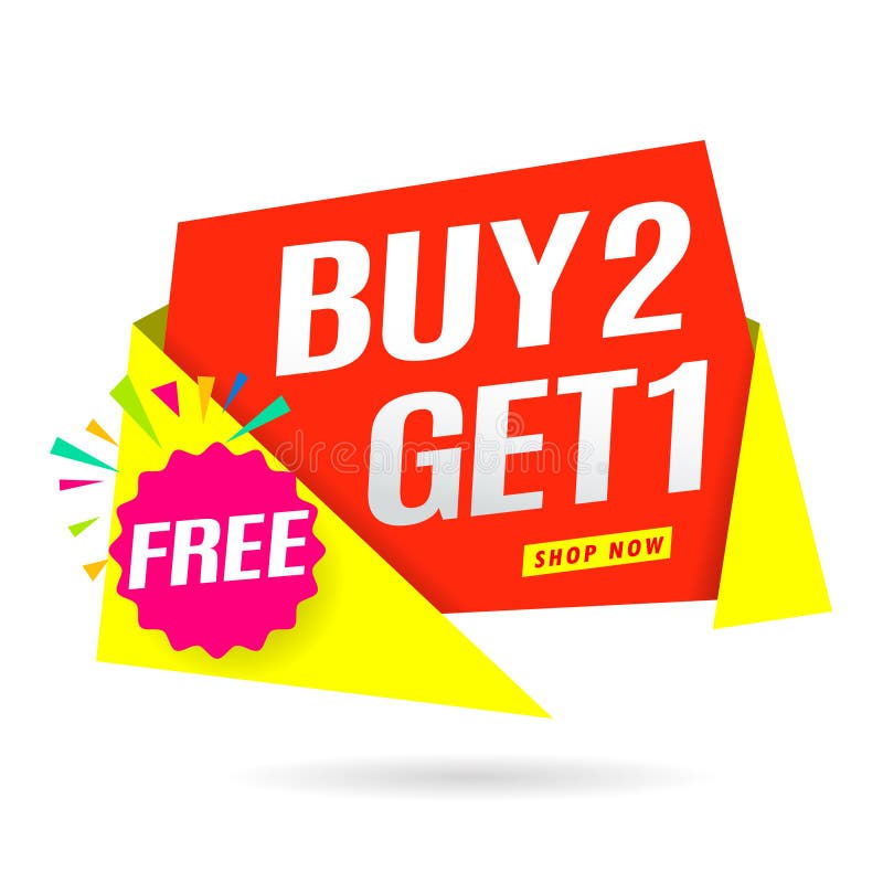 Buy 2 Get 1 Sale Banner, Sale Banner Template Stock Illustration -  Illustration Of Cyber, Discount: 161911158
