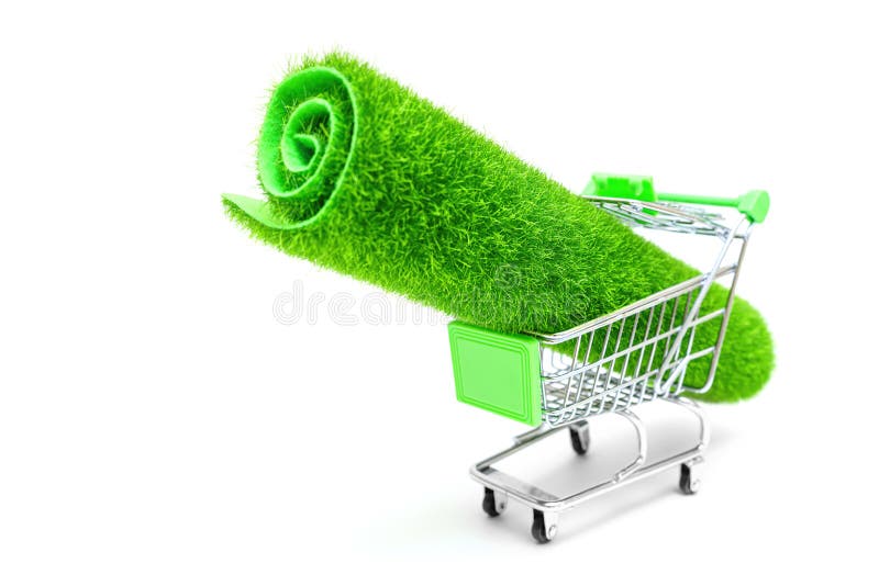 Buying artificial grass online royalty free stock images