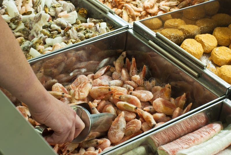 Buying frozen shrimps