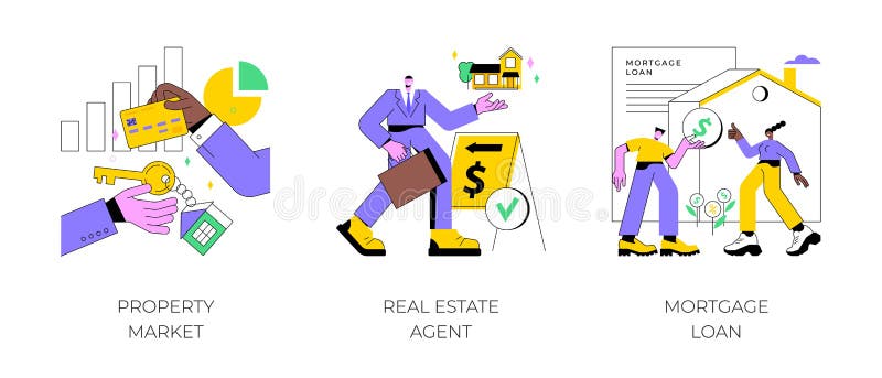 Buying Property Abstract Concept Vector Illustrations. Stock Vector ...