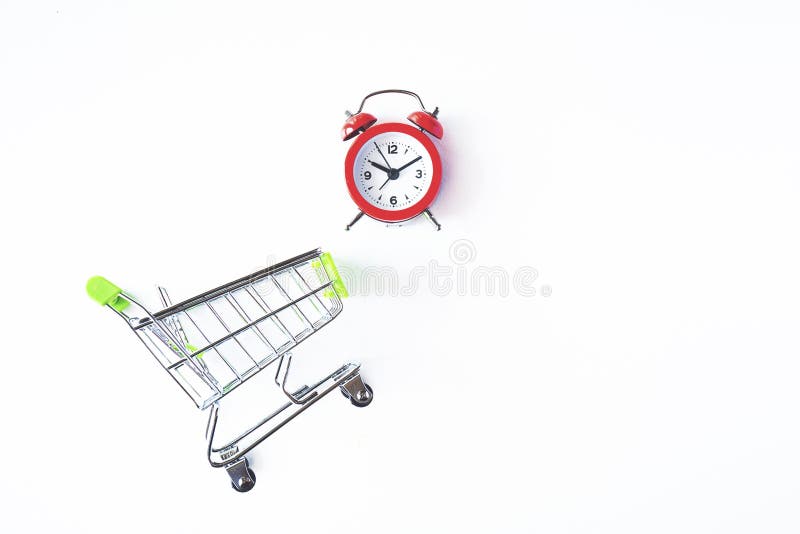 Buying Time Concept with Clock Stock Photo Image of minute, shopping