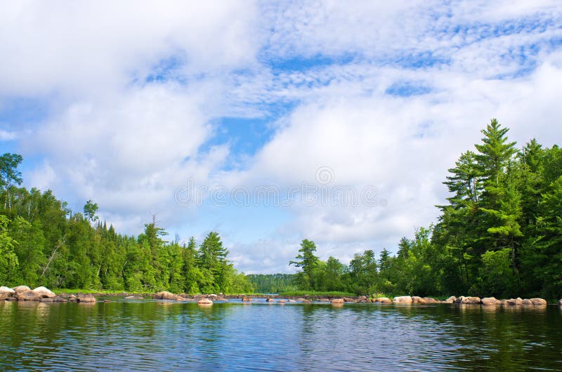 Above pipestone falls, on newton lake, in the (bwcaw) boundary waters canoe area wilderness, minnesota. Above pipestone falls, on newton lake, in the (bwcaw) boundary waters canoe area wilderness, minnesota.