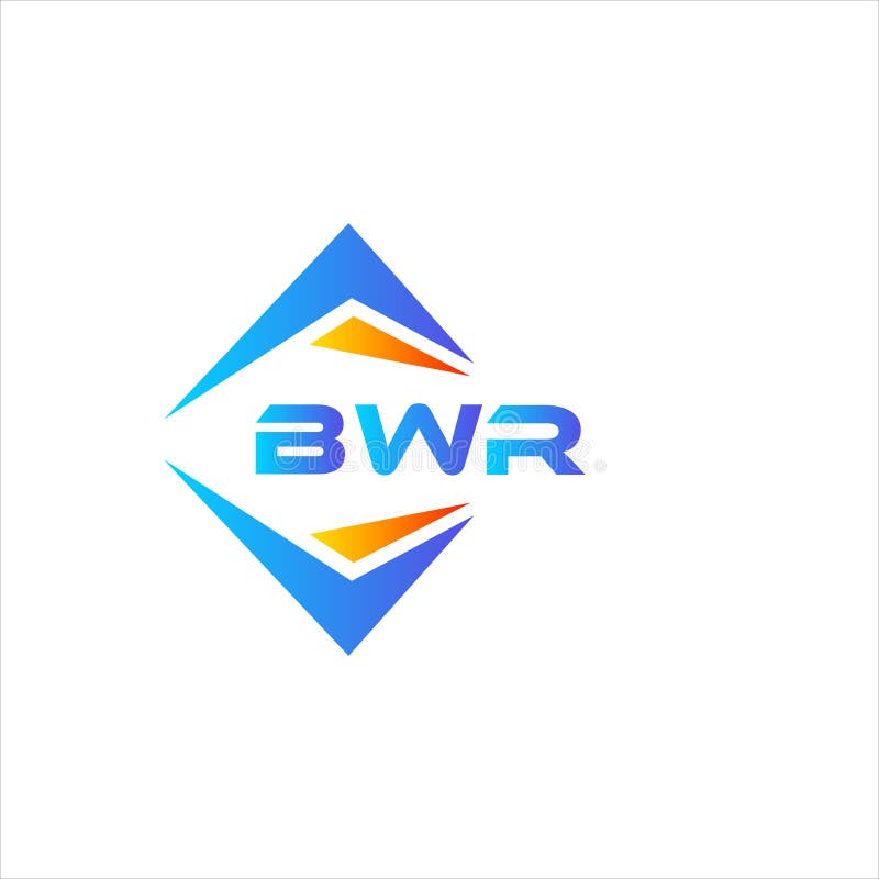 BWR abstract technology logo design on white background. BWR creative vector illustration