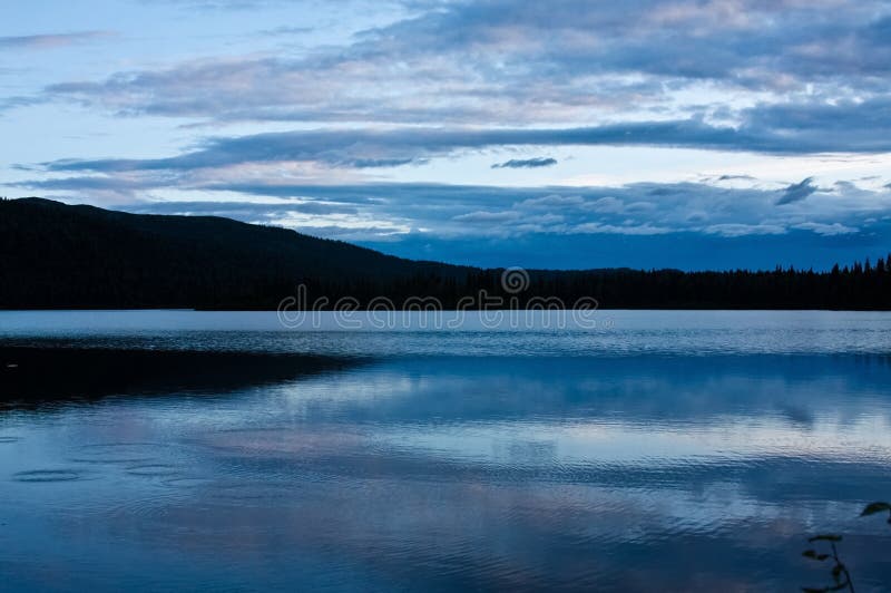Byers Lake stock image. Image of relax, blue, dusk, forest 17424613