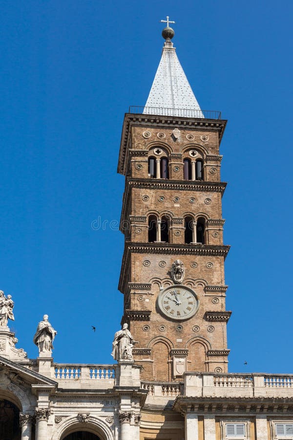 Byggande av basilikaPapale di Santa Maria Maggiore i Rome, Italien fotografering för bildbyråer Byggande av basilikaPapale di Santa Maria Maggiore i Rome, Italien fotografering för bildbyråer