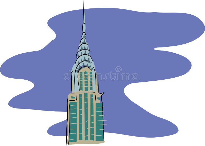 byggnad chrysler vektor illustrationer byggnad chrysler vektor illustrationer