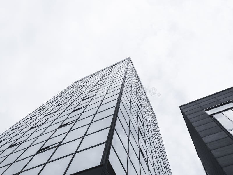 Byggnad för fasad för arkitekturdetalj modern Glass royaltyfri foto