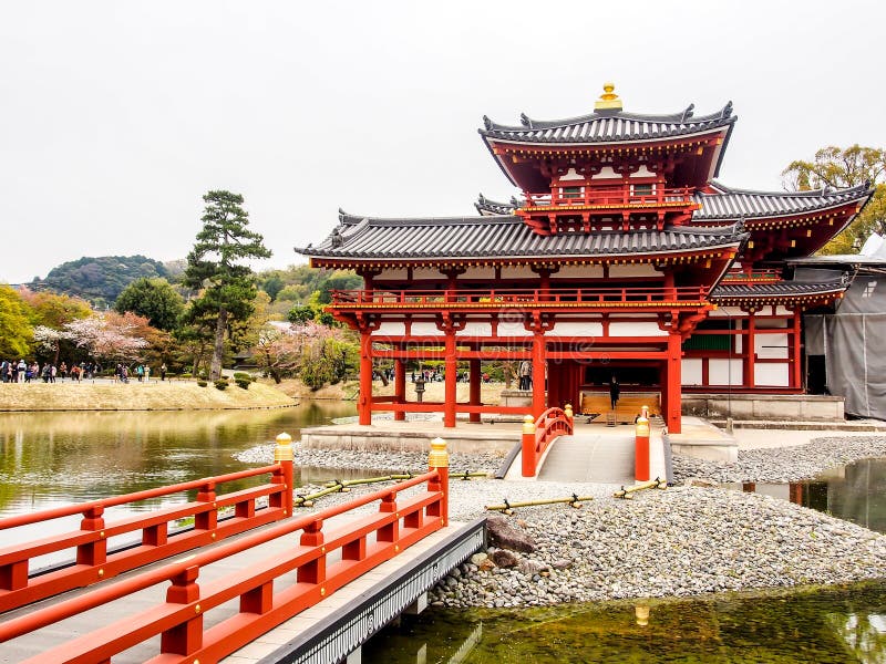 The beautiful pavilion of Byodo-in temple, Kyoto, Japan. The beautiful pavilion of Byodo-in temple, Kyoto, Japan