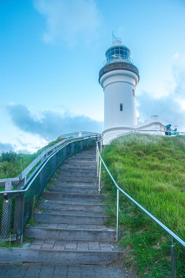 Byron Bay Lighthouse stock image. Image of beacon, beach 141166165