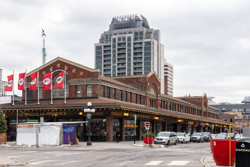 Byward Market in Downtown of Ottawa, Canada. Editorial Photography