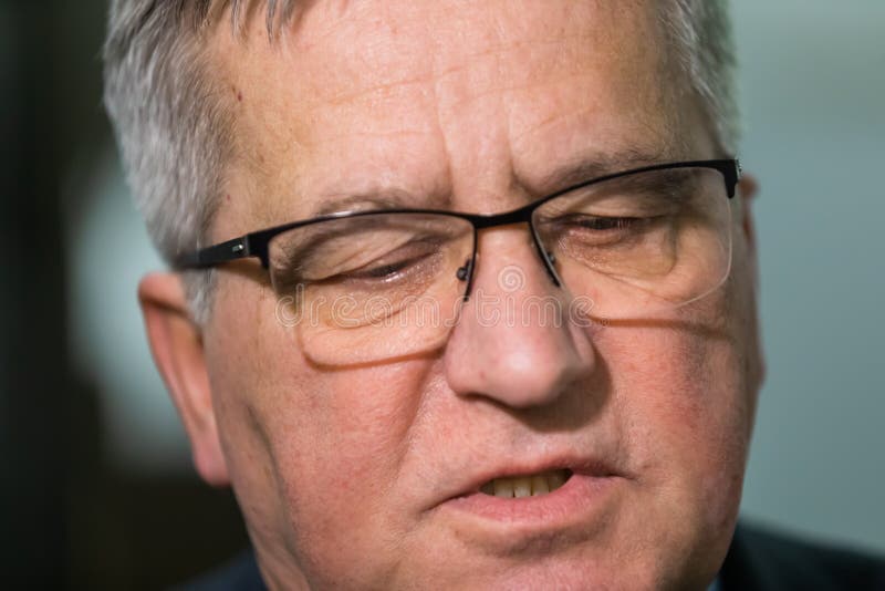 Były prezydent polskiego bronisława komorowskiego obrazy stock