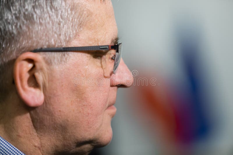 Były prezydent polskiego bronisława komorowskiego fotografia stock