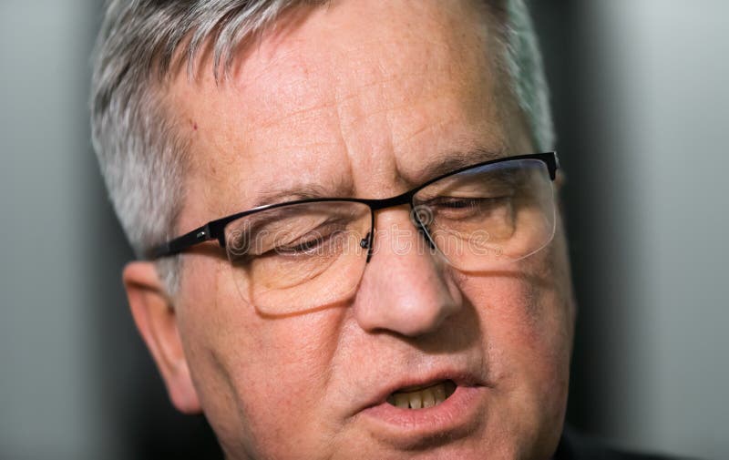 Były prezydent polskiego bronisława komorowskiego zdjęcia stock