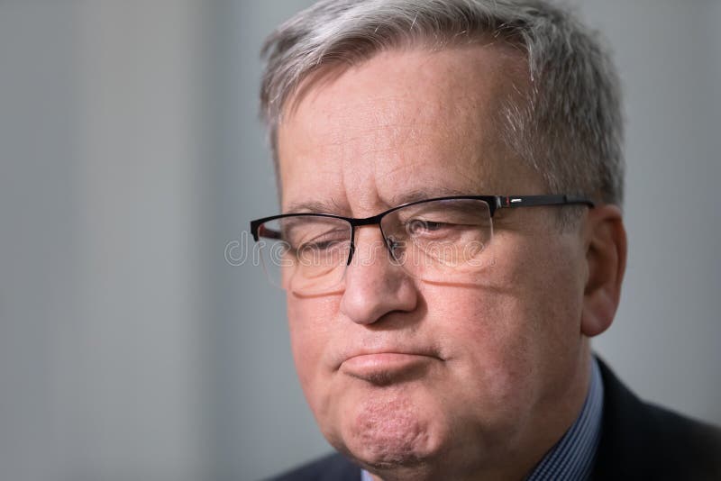 Były prezydent polskiego bronisława komorowskiego zdjęcia stock
