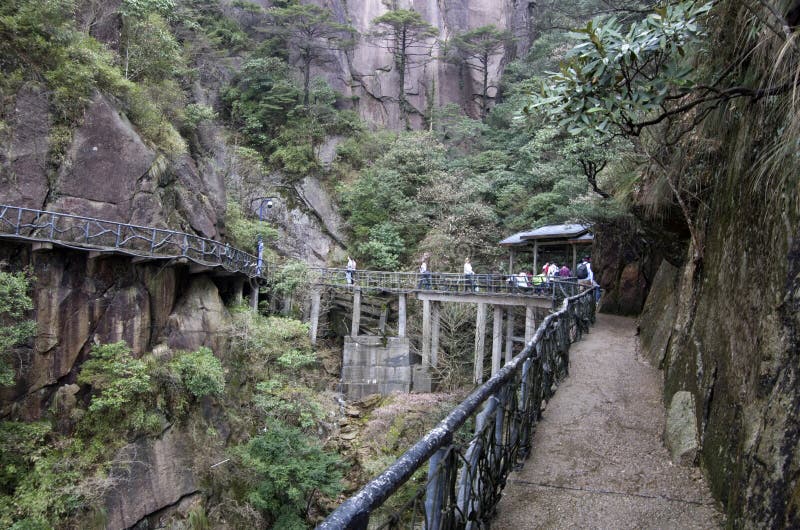 Mt Sanqing is one of the most famous national parks in China. Sanqingshan Jiangxi China. Mt Sanqing is one of the most famous national parks in China. Sanqingshan Jiangxi China