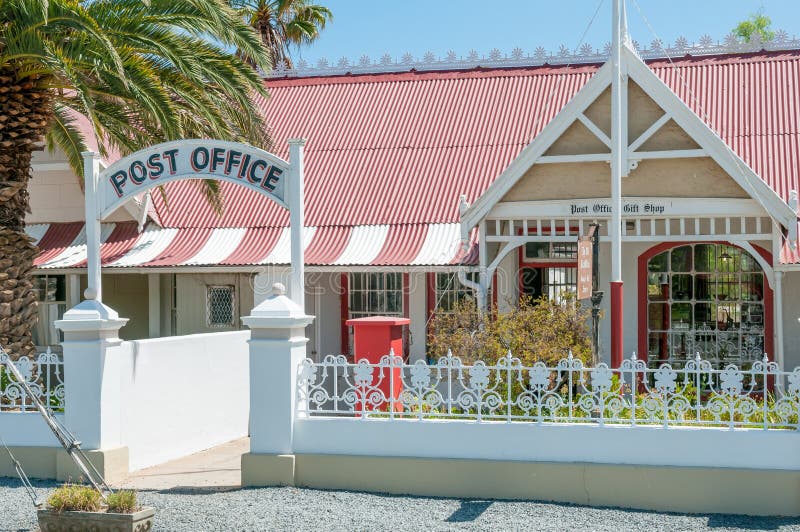 Bâtiment historique de bureau de poste dans Matjiesfontein images stock Bâtiment historique de bureau de poste dans Matjiesfontein images stock
