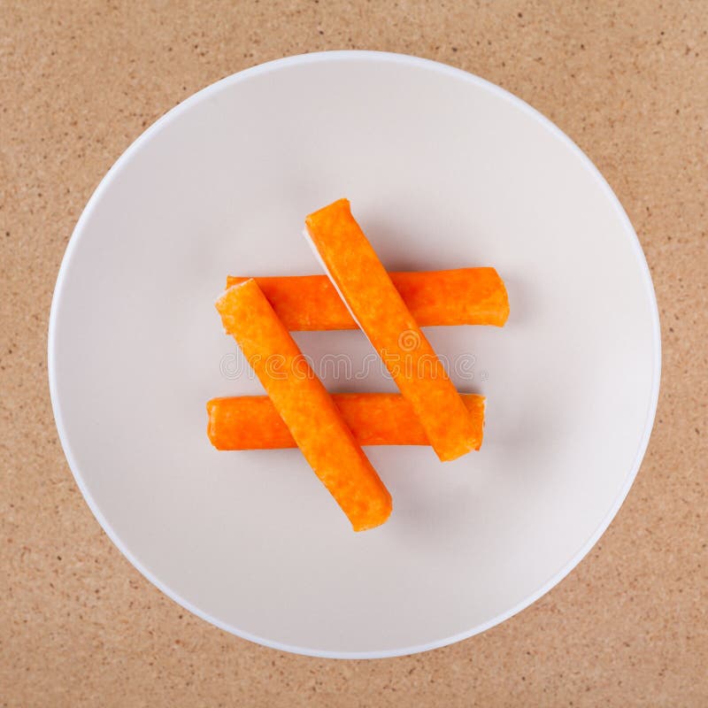 Bâtons de crabe photos libres de droits