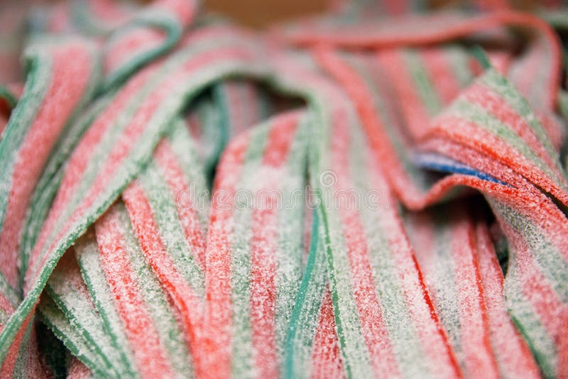 Bâtons de réglisse colorés, foyer sélectif de sucrerie de gelée images libres de droits Bâtons de réglisse colorés, foyer sélectif de sucrerie de gelée images libres de droits