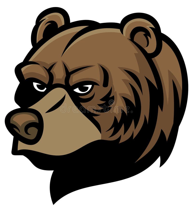 Vector of Bear head mascot. Vector of Bear head mascot