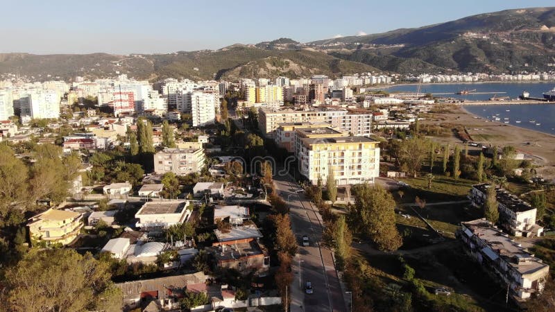 Båtfotona albania vlore old strandkustlinje 4k