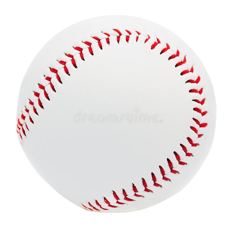 Béisbol aislado en el fondo blanco con la trayectoria de recortes imagen de archivo libre de regalías Béisbol aislado en el fondo blanco con la trayectoria de recortes imagen de archivo libre de regalías