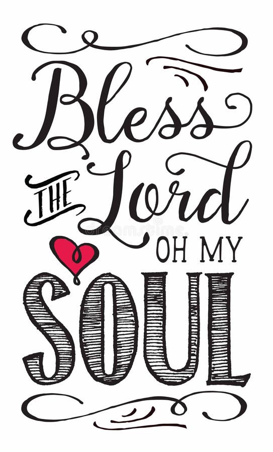 Bénissez Lord Oh My Soul illustration de vecteur Bénissez Lord Oh My Soul illustration de vecteur