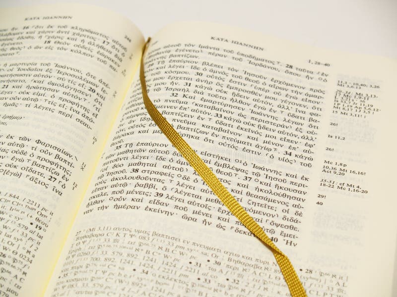 A Bíblia grega aberta