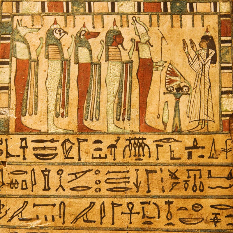 bóg antyczni egipscy hieroglyphics obraz stock bóg antyczni egipscy hieroglyphics obraz stock