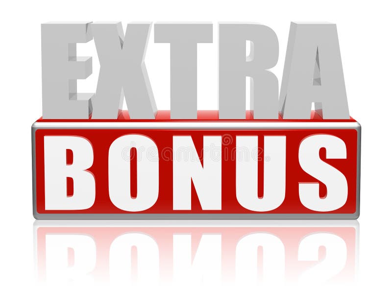 Bônus extra ilustração stock Bônus extra ilustração stock