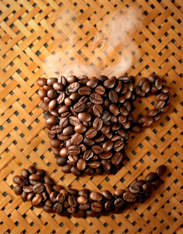 bönakaffe royaltyfri foto