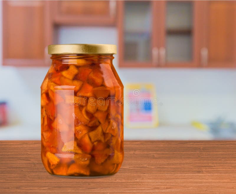 In Büchsen konservierter Confiture lizenzfreie stockfotografie