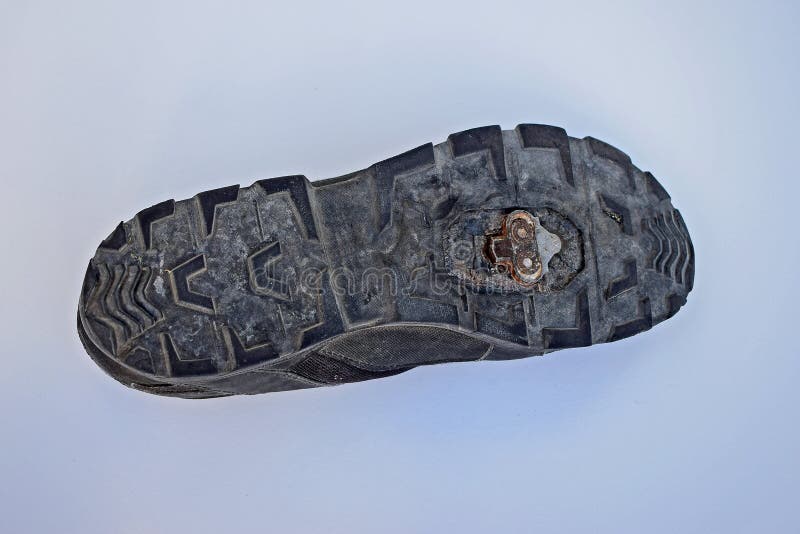 Bügel auf einem Zyklus-Schuh lizenzfreie stockfotografie Bügel auf einem Zyklus-Schuh lizenzfreie stockfotografie