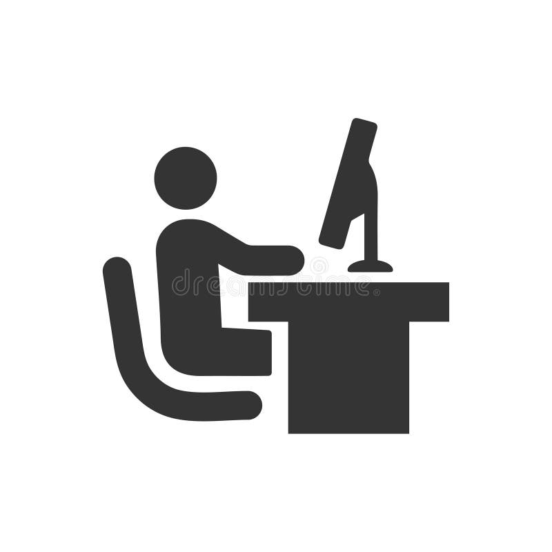 Büro-Arbeitsikone lizenzfreie abbildung Büro-Arbeitsikone lizenzfreie abbildung