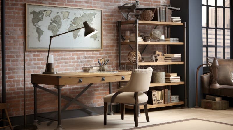 Büro für Charme. generative Hilfe stock abbildung