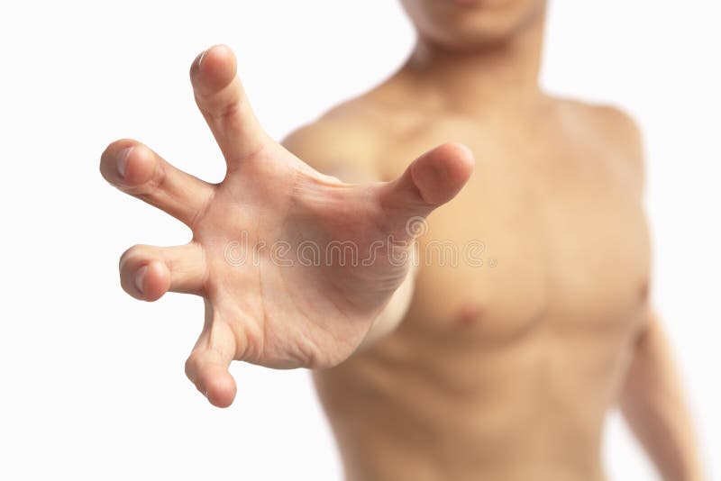 Bărbat care încearcă să ajungă royalty free stock image