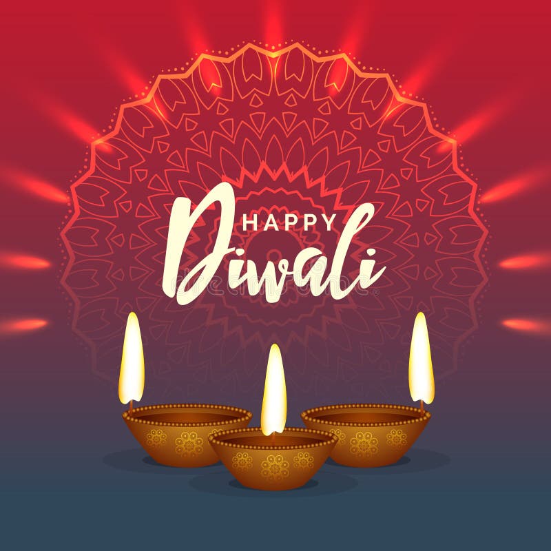 Błyszczący diwali festiwalu powitania tło royalty ilustracja Błyszczący diwali festiwalu powitania tło royalty ilustracja