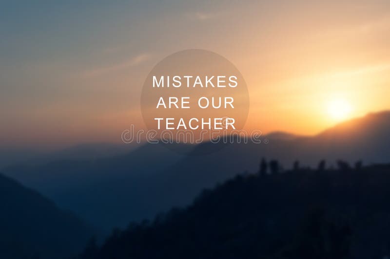 Błędy są nasz nauczycielem
