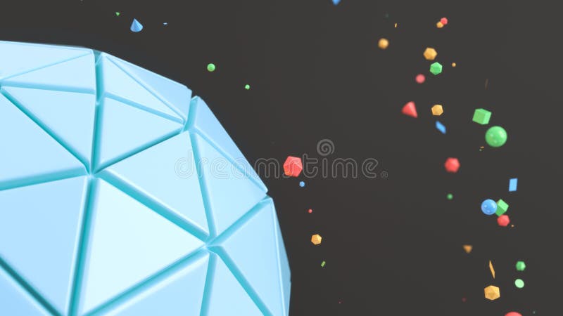 Błękitna sfera na czarnej powierzchni ilustracji Błękitna sfera na czarnej powierzchni ilustracji