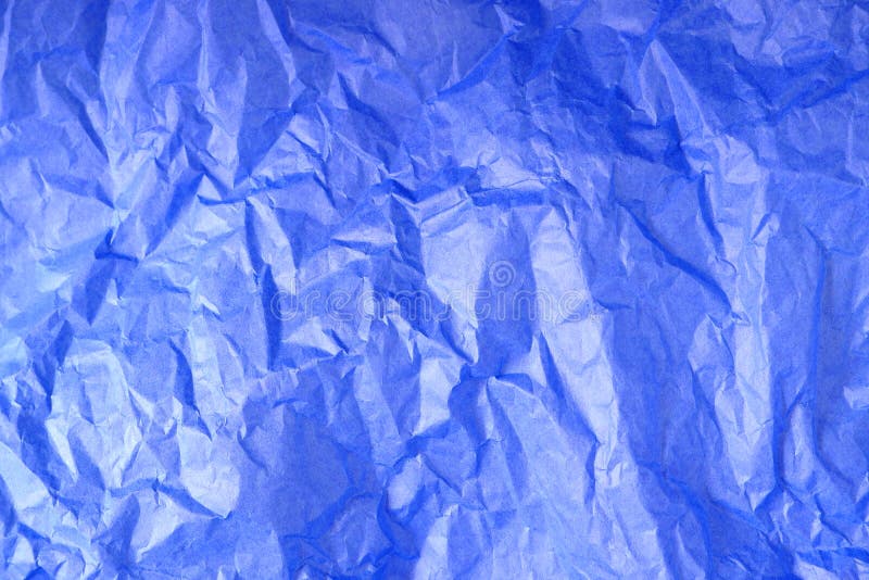 Błękitna Zmięta Tkankowego papieru tekstura obraz stock