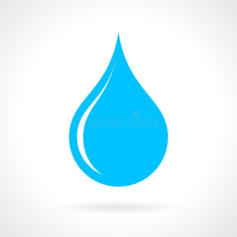 Błękitne wody opadowa ikona
